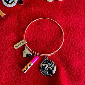 Charm bracelet colors gold silver gray rose gold